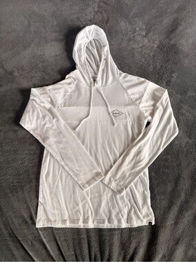 Katin White Long-Sleeve Hooded Crewneck